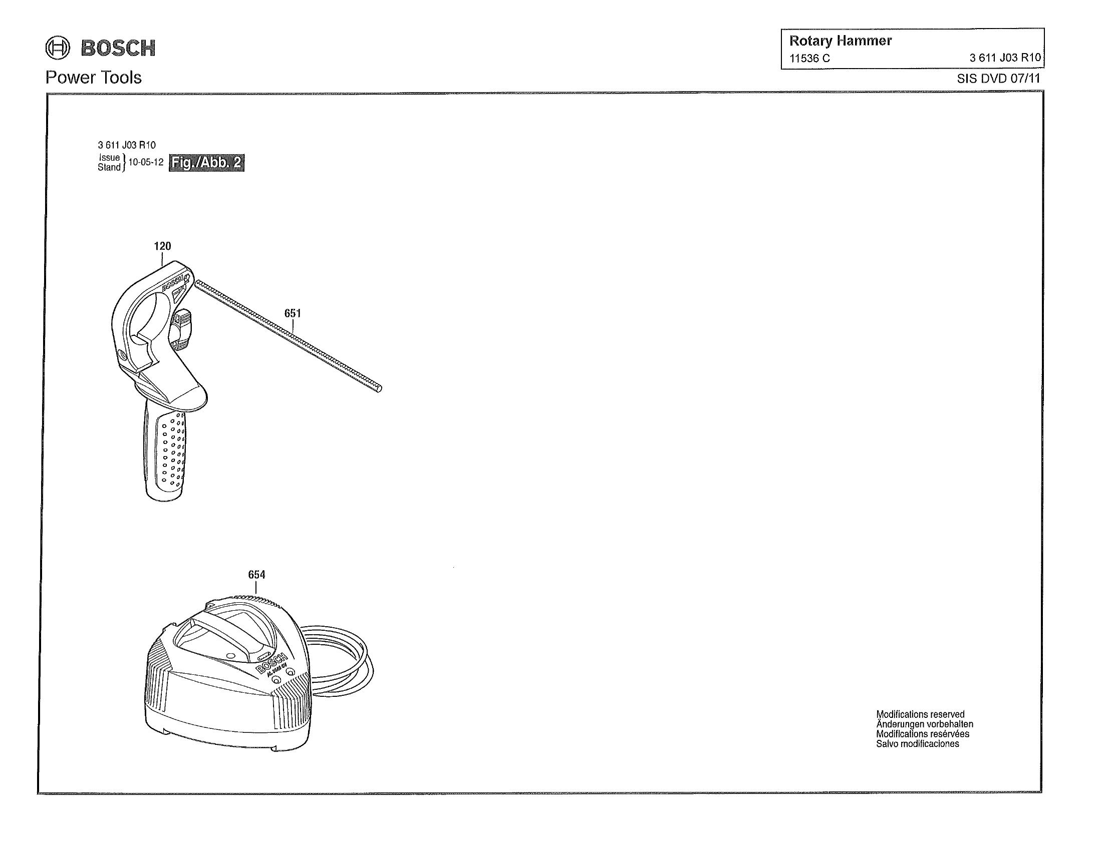 Bosch 11536C (3611J03R10)